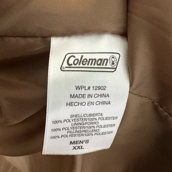 Coleman American Outdoorsman MEN’s Polyester Fill Puffer Sherpa Collar Vest~XXL - Picture 4 of 5